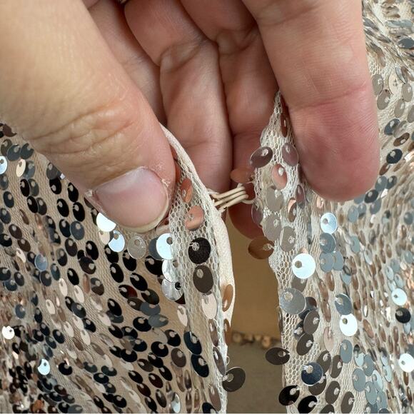 NWT Torrid Rose Gold Sequin Blazer Plus Size 1X Dressy Cocktail Formal Blingy - Picture 7 of 14